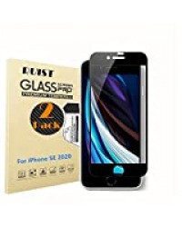 RUIST Verre Trempé pour iPhone Se 2 [Lot de 2],Haute Définition Transparent Film de Protection D'écran [sans Bulles] Tempered Glass Vitre pour Apple iPhone Se 2 / iPhone Se 2020