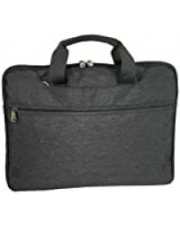 Sacoche pour ordinateur portable 17" pouces - Pour homme et femme - Rembourrée - Anthracite gris