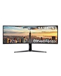 Samsung C43J890DKU Ecran PC Professionel Incurvé, Format Ultra-Large, Dalle VA 43", Résolution Dwuxga (3840 x 1200), 144 Hz, 5ms, technologie KVM Switch, connectiques USB-C & USB 3.0, Noir