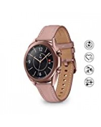 Samsung Galaxy Watch3 Montre connectée Bluetooth, boîtier 41 mm, bracelet en cuir, bracelet en cuir, capteur de chute, suivi de sport, 48,2 g, batterie 247 mAh, IP68, Mystic Bronze [version italienne]