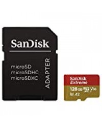 SanDisk Extreme 128GB microSDXC Memory Card for Action Cameras & Drones with A2 App Performance up to 160MB/s, Class 10, U3, V30