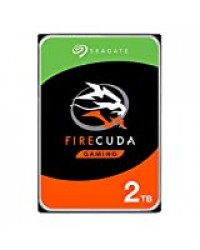 Seagate FireCuda 2 To, Disque hybride hautes performances SSHD – 3,5 pouces SATA 6 Gbit/s Flash, 8 Go de mémoire cache, pour PC portable de jeu (ST2000DX002)