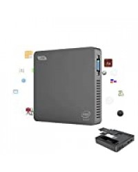 SeeKool J36-V Mini PC Computer 4K Ordinateur de Bureau, Processeur Intel® Braswell Celeron® J3160, 4Go RAM 64 Go ROM, Windows 10 préinstallé，Ethernet 1000Mbps, Bluetooth 4.0/ USB 3.0/ HDMI/VGA