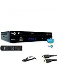 Servimat Récepteur TV Satellite HD + Carte Fransat PC6 + Câble HDMI + Câble 12V