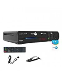 SERVIMAT Viaggio Décodeur Satellite HD + Carte FRANSAT à Vie + Déport IR + Cable 12V