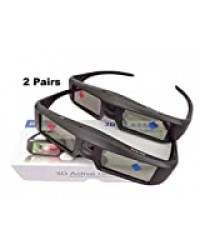 Sintron 3D Aktive Shutter Brille Rechargeable ST07-BT For RF/Bluetooth Sony, Panasonic, Samsung 3D TV & Epson 3D Projektor, 3D Glasses Eyewear Kompatibel TDG-BT500A TY-ER3D5MA TY-ER3D4MA (2 Pairs)