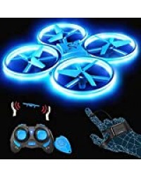 SNAPTAIN SP300 Drone LED 3 Modes de Contrôle, 360° Flips, Capteur Infrarouge, Induction de Gravité, Maintien de l'altitude pour Enfants et Débutants