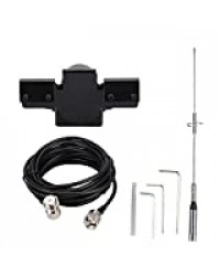 Socobeta Antenne portative d'antenne Radio VHF/UHF Double Bande de Voiture pour Radio bidirectionnelle