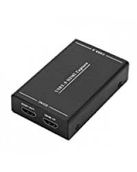 Socobeta Tuner TV vidéo Boîte de Capture vidéo Portable HDMI vers USB3.0 Multi-Protection USB multifonctionnelle Compatible avec 7 8 10