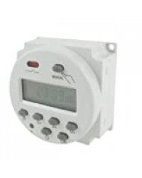 Sodial (R) Programmateur interrupteur relais, avec minuterie et écran numérique LCD - DC 12 V, 16 A