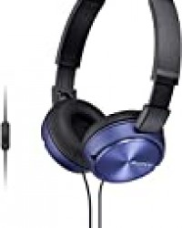 Sony MDR-ZX310APL Casque Pliable avec Microphone - Bleu