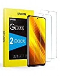 SPARIN [Lot de 2] Verre Trempé pour Poco X3 NFC, Xiaomi Redmi Note 9 Pro/ 9s, Film Protection écran Xiaomi Redmi Note 9 Pro [Haut Definition][sans Bulles][2.5D/9H Dureté]