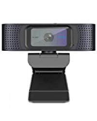 Spedal Webcam 1080p HD avec Cache et Microphone Anti-Bruit Intégré, pour Chat Vidéo, Conférence,Cours en Ligne, Facebook et Youtube,Mac et Windows