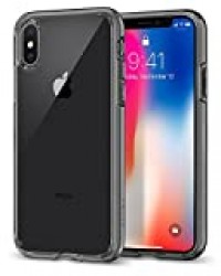 Spigen Coque iPhone X, Coque iPhone XS [Ultra Hybrid] Space Crystal, Protection Coin AIR Cushion, Bumper Renforcé en Silicone, Dos Rigide en PC Compatible avec iPhone X/XS