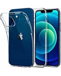 Spigen Liquid Crystal Coque Compatible avec iPhone 12 Compatible avec iPhone 12 Pro - Crystal Clear