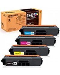 STAROVER TN423 Remplacement Cartouches de Toner Compatibles pour Brother TN423 TN-423 TN421 pour Brother HL-L8260CDW HL-L8360CDW DCP-L8410CDN DCP-L8410CDW MFC-L8690CDW MFC-L8900CDW (4 Pack)