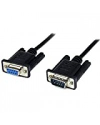 StarTech.com Câble Null Modem Croisé Série RS232 DB9 1 m - Noir