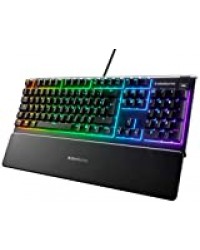 Steelseries Apex 3 - Clavier de Gaming - Illumination RVB sur 10 Zones - Repose-Mains Magnétique Premium - Agencement Français AZERTY