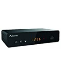STRONG SRT8222 Décodeur Double Tuners TNT Full HD -DVB-T2 - Compatible HEVC265 - Récepteur/Tuner TV avec Fonction enregistreur (HDMI, Péritel, USB, Dolby Digital Plus) - Noir