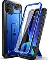 SUPCASE Coque iPhone 11, Coque Intégrale de Protection Robuste Anti-Choc avec Protecteur d'écran Intégré et Clip de Ceinture [Unicorn Beetle Pro] pour iPhone 11 6.1 Pouces 2019 (Bleu Foncé)