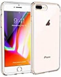 Syncwire Coque iPhone 8 Plus / 7 Plus - Transparente Housse de Protection en Rigide Silicone avec Technologie Coussins d'air Étuis Antichoc iPhone 8 Plus / 7 Plus - UltraRock Seriés - Transparent