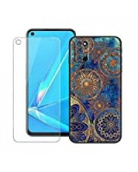 szjckj Coque pour Oppo A72 + HD Protecteur écran, Anti-Chute Verre Tempered Glass Film - Housse TPU Etui Silicone Cover Case Shell pour Oppo A72 (6,5") - LLM11