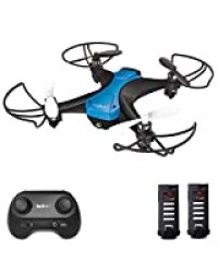 tech rc Mini Drone 20 Minutes Autonomie et Télécommande, Mini Drone Enfant avec 2 Batteries, 2.4GHz 6 Axes Gyro Mode sans Tête 360°Flips, Décollage/Atterrissage à Une Touche pour Débutants & Enfants