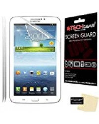 TECHGEAR [2 Pack] Protection d'Écran pour Galaxy Tab 3 7.0, Film de Protection Écran Ultra Clair avec Chiffon et Carte d'Application Compatible pour Samsung Galaxy Tab 3 7.0 Pouces SM-T210