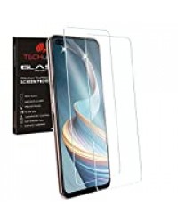 TECHGEAR 2 Pack Verre Trempé Oppo Reno 4Z 5G - Protecteur d'Écran en Verre Trempé [2.5D Bord Arrondi] [Dureté 9H] [Clair Crystal] [Anti Rayures] [sans Bulles]