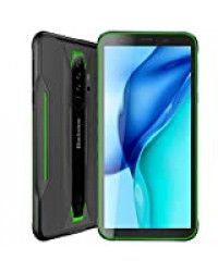 Telephone Incassable Blackview BV6300 Android 10, 11,6 mm Corps Mince, 3 Go + 32 Go, Quadruple Caméra 13MP HDR, Charge sans Fil, Robuste Smartphone IP68, 5,7'' HD +, NFC GPS Vert