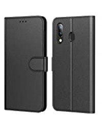 Tenphone Etui Coque pour Huawei P Smart 2019, Protection Etui Housse en Cuir Portefeuille Livre,[Emplacements Cartes],[Fonction Support],[Languette Magnétique] pour (P Smart 2019 (6,21"), Noir)