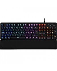 The G-LAB Keyz CARBON E Clavier Mécanique Gamer AZERTY Blue Switches Ultra Précis- 16 Effets de Rétro-Éclairage - Repose-Poignets Magnétique Confortable - Compatible PC PS4 Xbox One - NOUVEAU 2020