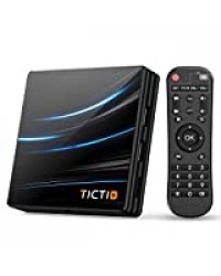 TICTID Android TV Box Android 10.0【4G+64G】 RK3318 Boitier Android TV D1 Pro Quad-Core 64bit Cortex-A53 / WiFi 2.4G / 5.0G / Bluetooth 4.0 / 4K / HD / USB 3.0 / H.265 Android TV Box