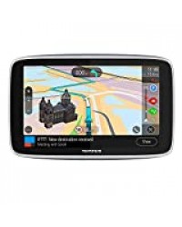 TomTom GPS Voiture GO Premium, 5 Pouces, Info Trafic, Alertes de Zones de Danger, Cartes Monde, Mise à Jour via WiFi, Appels mains-libres, Fixation Magnétique Alimentée