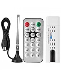 Tonysa USB 2.0 DVB-T2 DVB-T DVB-C + FM + Dab + SDR Numérique HDTV Stick Tuner Receiver pour PC Ordinateur