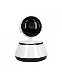 TOOGOO V380 Telephone APP HD 720P Mini IP Camera Wifi Camera de securite sans fil P2P Vision nocturne IR Robot Moniteur de bebe Soutien (Carte SD non incluse) (Couleur: Blanc)