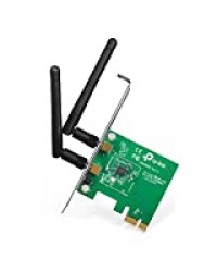 TP-Link Carte WiFi PC Adaptateur PCI Express (PCIe) N 300 Mbps avec Equerre Low Profile, Noir, TL-WN881ND