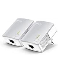 TP-Link CPL 600 Mbps et Ports Ethernet, Prise CPL Kit de 2, Compatible avec tous les Anciens Modèles et toutes les box internet, Blanc, TL-PA4010 KIT