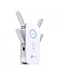 TP-Link Répéteur WiFi(RE650), Amplificateur WiFi AC2600, WiFi Extender, WiFi Booster, 1 Port Ethernet, couvre jusqu'à 200㎡, Compatible avec toutes les box internet