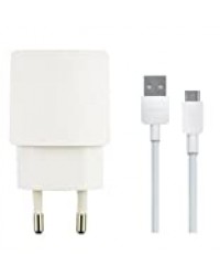 Travel maison usb hw-050100e01 + Câble USB Longueur 1 m original pour Huawei Y560, P8 lite – 1000 mAh Blanc Bulk