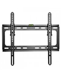 TRESKO® TV Support Mural télé inclinable LCD écran Plasma LED, 3,2 cm Mince, inclinable jusqu'à 15°, pour des écrans Plats jusqu'à 45 kg et 20 – 55 Pouces, VESA-FDMI 50x50 – 400x400