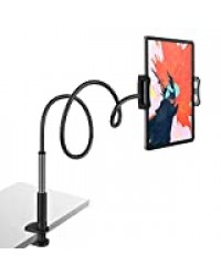 Tryone Support Tablette avec col de Cygne de, Support Tablette Lit Réglable - Support pour iPad iPhone Series/Nintendo Switch/Tablettes Samsung/Huawei Mediapad/Kindle et Plus, 95 cm de longueur totale