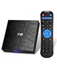 TUREWELL T9 Android 9.0 Boîtier TV 2 Go RAM/16 Go ROM Support 2.4/5.0 GHz WiFi BT4.0 RK3318 Quad-Core 4K 3D HDMI DLNA Smart TV Box