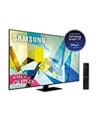 TV QLED 4K 189 cm Samsung QE75Q80T - 75 pouces - Téléviseur Full LED Local Dimming - Connecté Smart TV Tizen - Contrôle vocal , Bixby, Google et Alexa - Netflix, Disney+, Prime Vidéo, My Canal