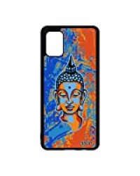 utaupia Coque Samsung A51 Silicone Bouddha Portrait Pochoir Jolie Bouddhisme Unique Journal Gel Housse Illustration Zen personnalisé Galaxy