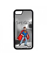 utaupia Coque Silicone iPhone 8 Super Geek Comics Jeux Video Gris Play Rigide Portable TPU Telephone Drole de Protection Humour Texte Apple