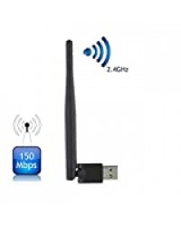 V8 USB Wifi Adaptateur 2.4 GHz 150 Mbps Sans fil Clé USB 2.0 Wifi Dongle avec Antenne pour V7 V8 séries Récepteur Satellite