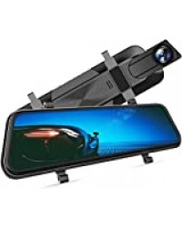 VANTOP H610 Dashcam 2.5K Dual Caméra de Voiture Caméra Recul 170° Grand Angle G-Senseur, Vision Nocturne Surveillance 24H, Aide Stationnement, Boucles d'Enregistrement, 10” Écran Tactile