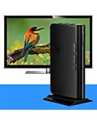 VBESTLIFE Lecteur TV Top Box AV vers VGA PC Moniteur Récepteur Haut-Parleur Externe LCD CRT VGA Tuner HDTV 1080 P (Prise UE)