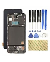 Viaout Écran LCD compatible pour Samsung Galaxy A40 SM A405 F Écran complet avec cadre tactile qualité testé et outils de réparation inclus